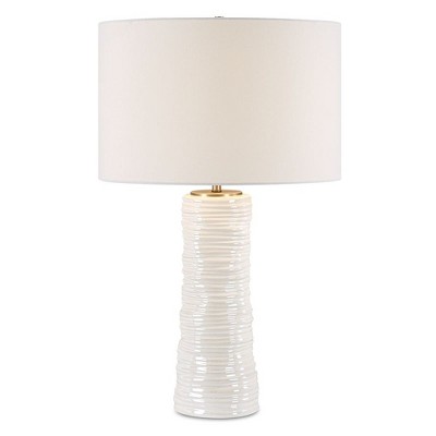 Uttermost Pavlova Glossy Table Lamp, White