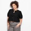 Women's Puff Sleeve Flyaway Blouse - Wild Fable™ - 2 of 3