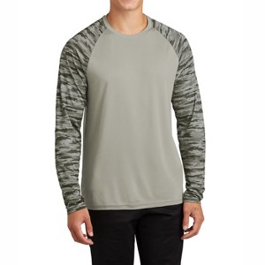 Mafoose Men's Drift Camo Colorblock Long Sleeve Tee - Stylish and Comfortable - 1 of 4