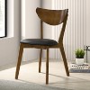 Simple Relax Set of 2 Dining Chairs in Walnut and Black - 2 of 4