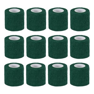 Unique Bargains Self-Adhesive Elastic Breathable Athletic Tapes 12 Rolls 2" x 177" - 1 of 4