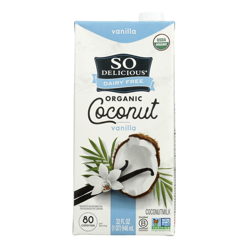 So Delicious Organic Vanilla Coconut Milk Beverage - Case of 12/32 oz, 2 of 8