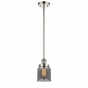 Bell - 1 Light Stem Hung Mini Pendant In Industrial Style-10 Inches Tall and 5 Inches Wide - 1 of 1