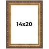 PosterPalooza | Museum Gold Picture Frame - UV Acrylic, Foam Board Backing, Hanging Hardware - 2 of 4