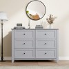 6 Drawer Dresser for Bedroom, Dresser with Deep Drawers & Metal Knobs, Modern Wooden Chests of Drawers - 4 of 4