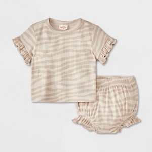 Baby Girls' Ruffle Set - Cat & Jack™ - 1 of 4
