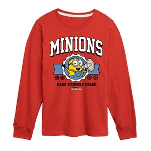 Boys' - Despicable Me Minions - Make Yourself Heard Long Sleeve Graphic T-Shirt - 1 of 4