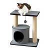 Two by Two Knoxville - Gray Scratching Post Cat Furniture - 20.9 in. Tall - 3 of 4