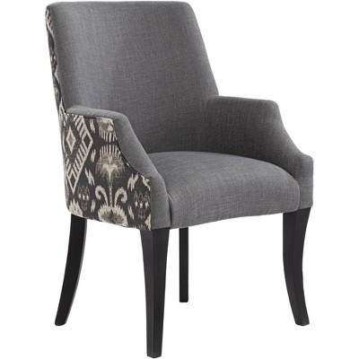 55 Downing Street Kasen Printed Gray Fabric Dining Chair