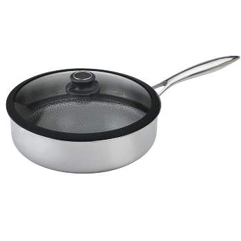 Frieling Black Cube, Saute Pan w/Lid, 9.5" dia., 3 qt., Stainless steel/quick release
