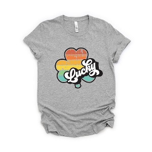 Simply Sage Market Women's Retro Lucky Colorful Short Sleeve Graphic Tee - 1 of 4