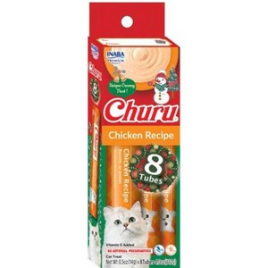 Inaba Churu Holiday Chicken Flavor Lickable Cat Treats - 4oz/8ct - 1 of 2
