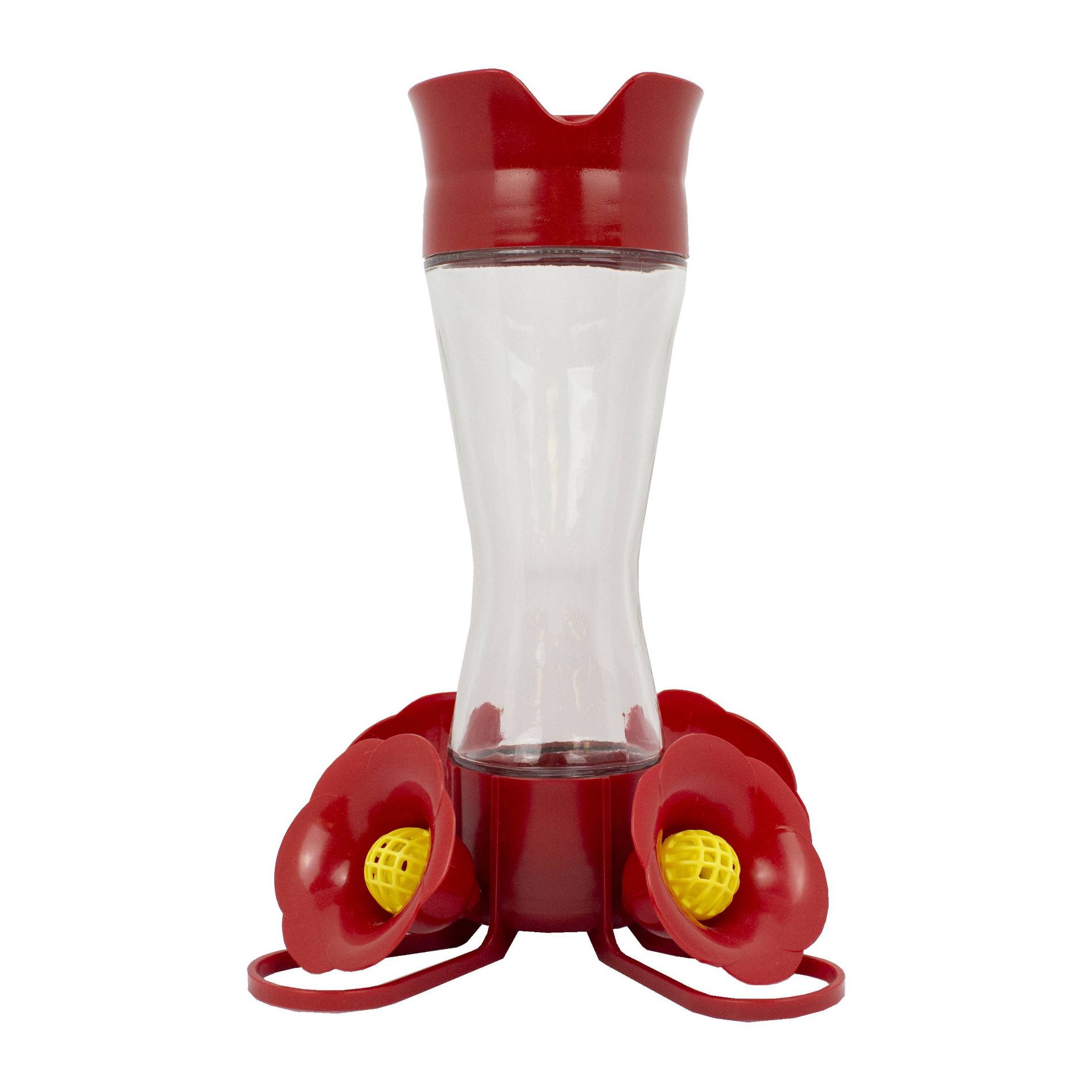 Perky-Pet 8 oz Glass Pinch Waist Hummingbird Feeder - Red