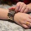 Pavilion Gift Company - Gold & Black - 1.5" Flourish Cuff Bracelet - Bracelets - 3 of 4