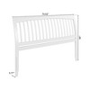 AFI Furnishings Orleans King Sleigh Solid Wood Slat Headboard, White - 3 of 4