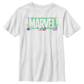 Boy's Marvel Easter Themed Logo T-Shirt