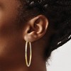 Black Bow Jewelry 2.5mm, Twisted Hoop Earring in 14k Gold and Rhodium 45mm (1 3/4 Inch) - 3 of 4
