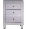 Elegant Lighting 3 Drawers Cabinet 17-3/4 in. x 13 in. x 25 in. in Clear Mirror - 2 of 4