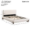 Christopher Knight Home Marry White Boucle Upholstered Wood Bed - 3 of 4
