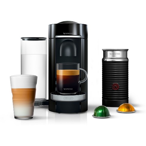Nespresso Vertuo Plus Deluxe Espresso And Coffee Maker Bundle Black : Target
