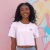 Dalix Smile Face Boxy Short Sleeve Tee Relaxed Summer Cotton Garment Dyed Womens - 3 of 4