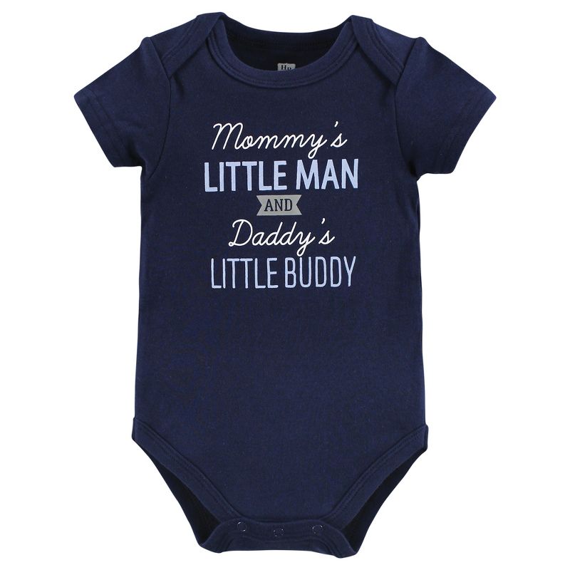 Hudson Baby Infant Boy Cotton Bodysuits, Newest Family Member, 3 of 6
