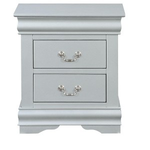 NicBex Nightstand with 2 Drawers,22 inch /21 inch Side Table with Metal Handles and  Elegant Finish,Classic Bedside Table for Bedroom,Living Room - 1 of 4