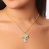Sanrio Hello Kitty Crystal Pendant Necklace - Gold-Tone with Colorful Enamel Accents - 2 of 4