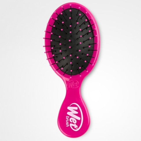 Wet Brush Detangling Brush, Mini Detangler Brush (Black) - Wet & Dry  Tangle-Free Hair Brush for Women & Men - No Tangle Soft & Flexible Bristles  for