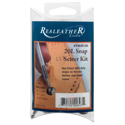 Realeather 20L Snap Setter Kit-Nickel