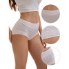 INSPIRE CHIC Women's Cotton Allover Floral Printed Underwear High Waisted Full Coverage Tummy Control Briefs - 3 of 4