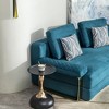 Vynxaria Black small round side coffee table for small space - 3 of 4