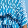 Women's Chic Ikat Print Beach Romper with Batwing Sleeves - Cupshe - 3 of 4