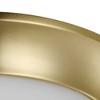 Progress Lighting, Crown Collection, 2-Light Flush Mount, Satin Brass, Etched Glass, Material: Steel, Finish Color: Satin Brass - 3 of 3