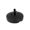 Okak Patio Umbrella Base with Adjustable Knob, Umbrella Stand with Water & Sand Filled Weighted, Cantilever Umbrella Base for Yard, Black - 4 of 4