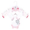 Luvable Friends Girls Preemie Long Sleeve Bodysuits 3pk, Tiara, Preemie - 2 of 4