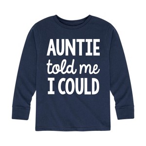 Boys' - Instant Message - Auntie Told Me Long Sleeve Graphic T-Shirt - 1 of 4