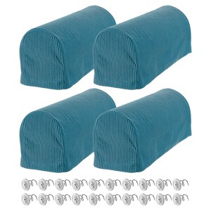 Unique Bargains Stretchy Anti-Slip Sofa Couch Armchair Covers with Pins 4 Pcs - 1 of 4