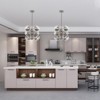 PAKOKULA Modern 9-Light silver Branch Cluster Chandelier with Smoke Gray Glass Shades - 3 of 4