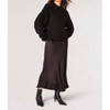 Women's Satin Bias Cut Maxi Skirt - APRICOT - 4 of 4