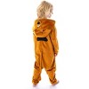 Scooby Doo Toddler Girls' One Piece Hooded Pajama Union Suit Brown - 4 of 4