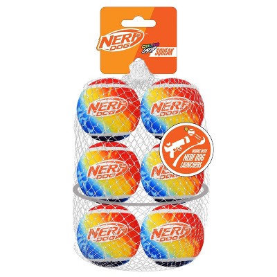NERF Color Blast Squeak Tennis Ball Dog Toys