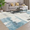 Whizmax 9x12FT Large Area Rugs, Modern Abstract Rugs with Non Slip Backing-Low Pile Area Rug - 2 of 4