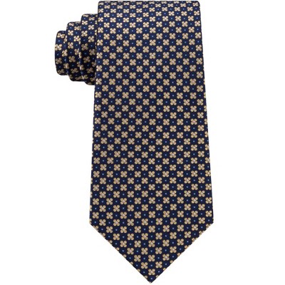 Club Room Mens Florette Medallion Silk Floral Self-tied Necktie