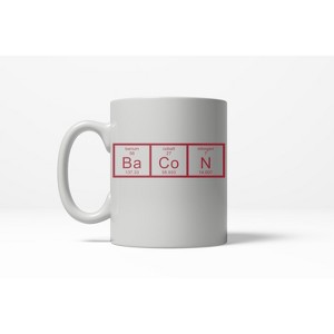 Crazy Dog T-Shirts Chemistry of Bacon Funny Science Breakfast Ceramic Coffee Drinking Mug 11oz Cup - 1 of 4