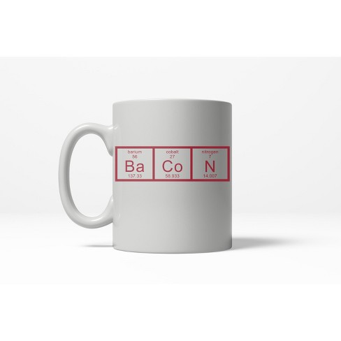 Crazy Dog T-Shirts Chemistry of Bacon Funny Science Breakfast Ceramic Coffee Drinking Mug 11oz Cup - image 1 of 4