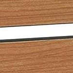 teak seat with silver frame