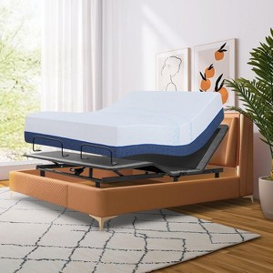Vipbear Firm Memory Foam Mattress, Premier Cooling Green Tea/Gel Bed-Mattress,Gray - 1 of 4