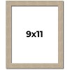 PosterPalooza | 9x11 Thin Barnwood Picture Frame, UV Acrylic, 2 Finishes - Grey and Black - 2 of 4
