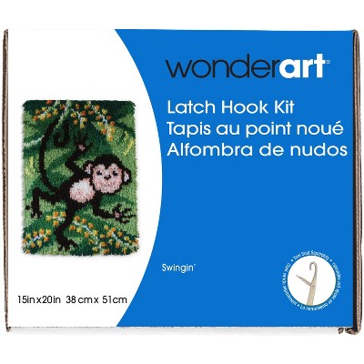Wonderart Latch Hook Kit 15"X20"-Swingin'